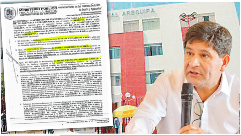 Arequipa: otra denuncia penal contra gobernador