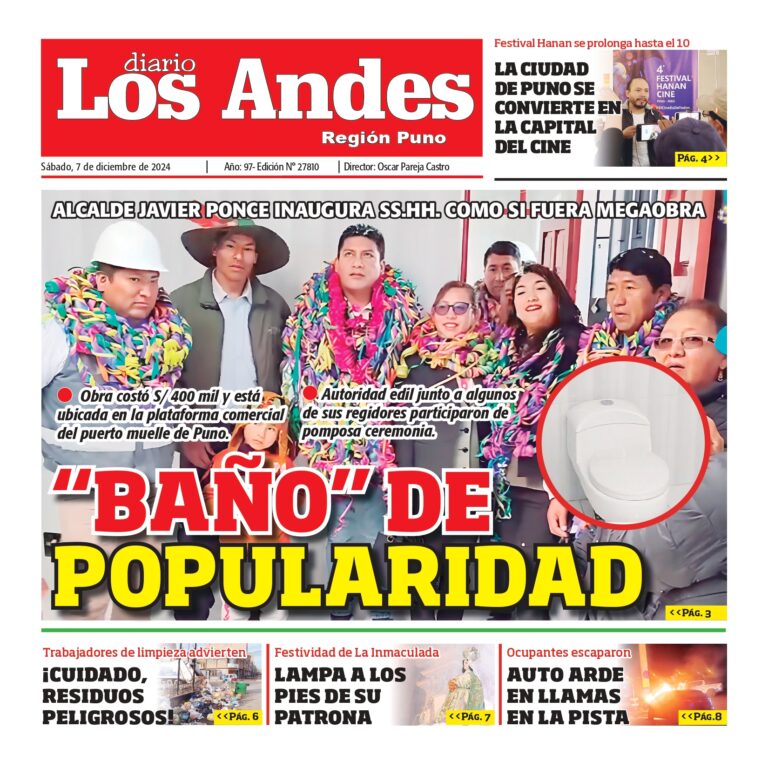 PUNO: Diario los Andes 07/12/2024