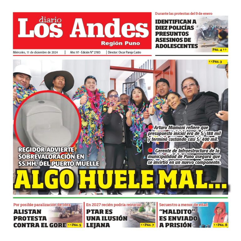PUNO: Diario los Andes 11/12/2024