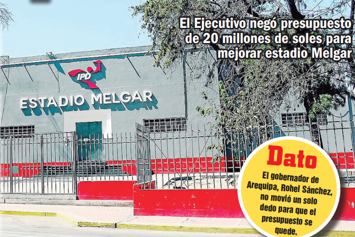 Arequipa olvidada: le niegan 20 millones para mejorar estadios