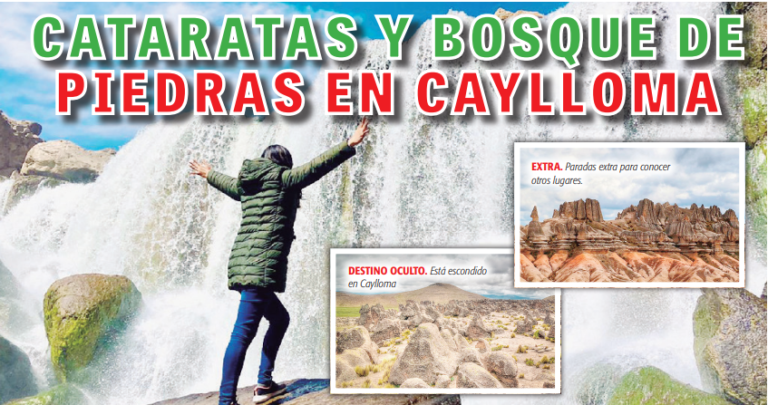 Arequipa: cataratas y bosque de piedras en Caylloma