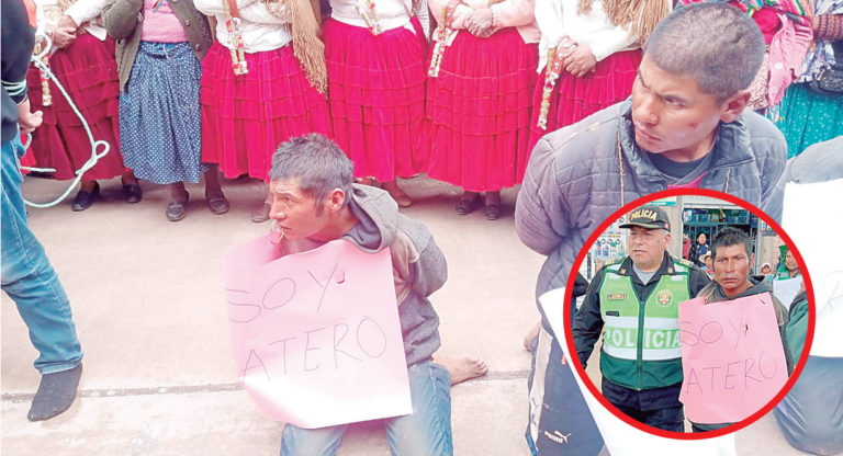 Puno: atrapan a cinco presuntos ladrones en Caminaca