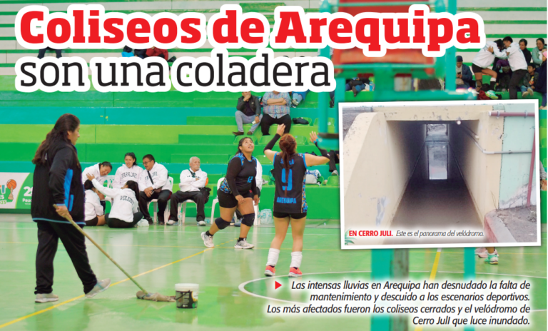 Coliseos de Arequipa son una coladera
