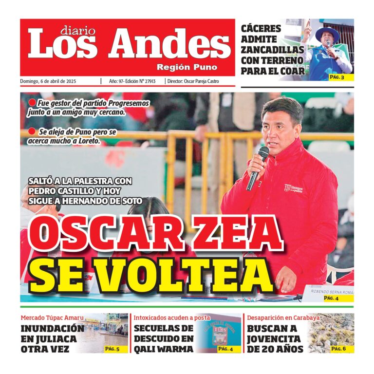 PUNO: Diario los Andes 06/04/2025