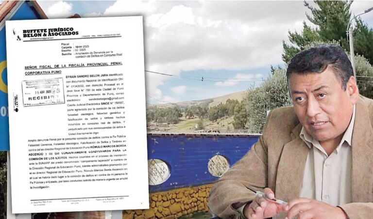 Exdirector de Transportes hace denuncia sobre terreno de COAR en Juliaca: “no es mi firma”