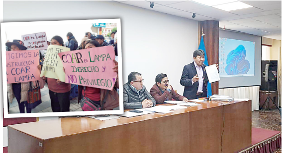 El COAR Puno ya no es un tema zanjado