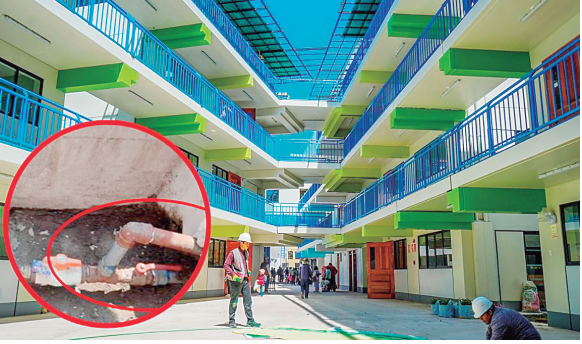 Escolares en riesgo por obra del H. Bouroncle