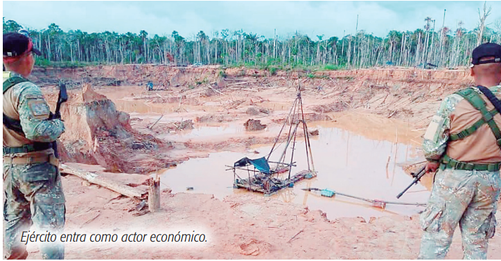 Soldados contra mineros