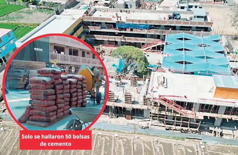 Desaparecen casi mil bolsas de cemento en obra del Gobierno Regional Arequipa