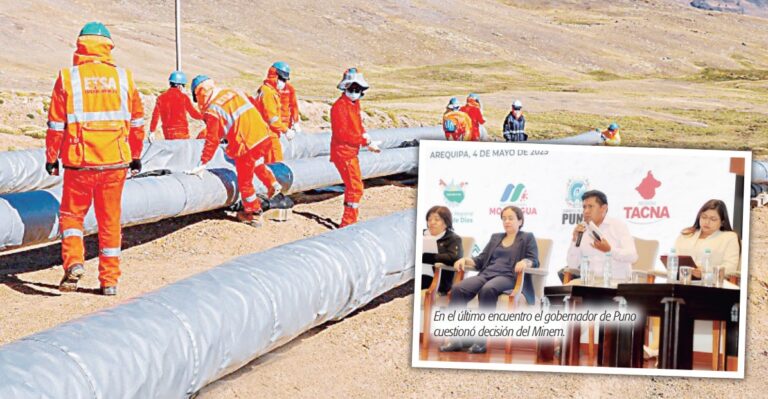 El gasoducto esquiva a la región Puno