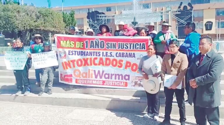 Exigen justicia para niños intoxicados de Cabana en Puno