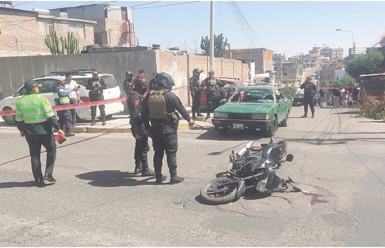Fuego cruzado entre dos bandas deja dos fallecidos en Arequipa