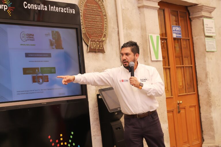 AREQUIPA: SUNARP lanza tres servicios digitales que agilizan trámites registrales