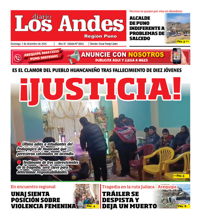 PUNO: Diario Los Andes 07/12/2025