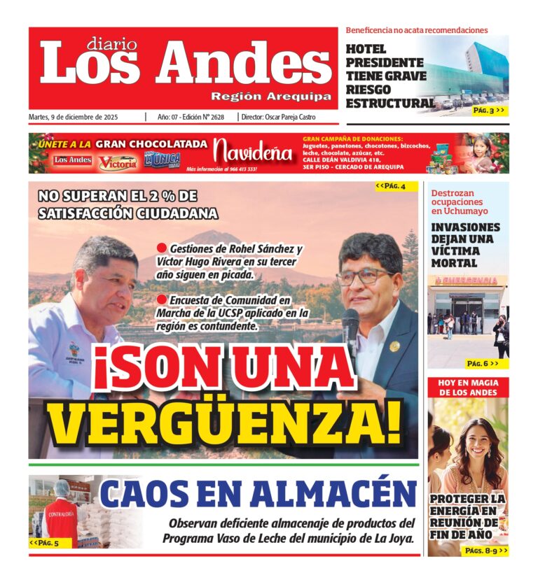 AREQUIPA: Diario Los Andes 09/12/2025