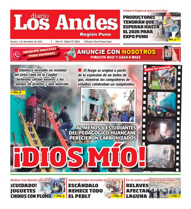 PUNO: Diario Los Andes 05/12/2025
