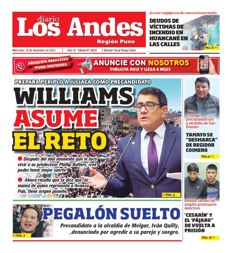 PUNO: Diario Los Andes 10/12/2025