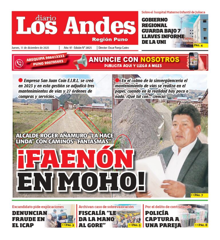 PUNO: Diario Los Andes 11/12/2025