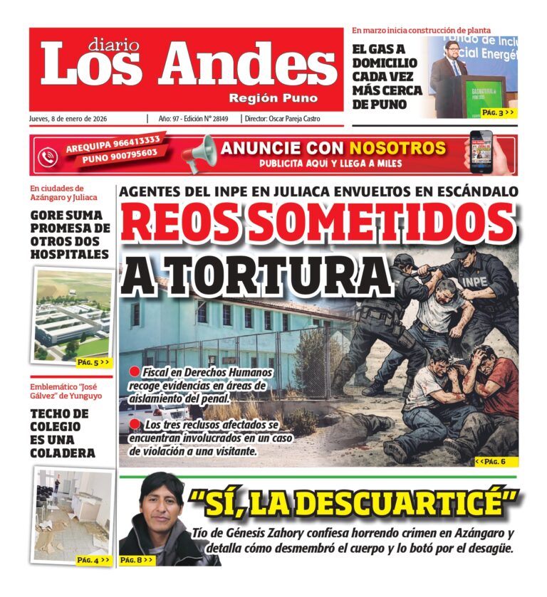 PUNO: Diario Los Andes 08/01/2026