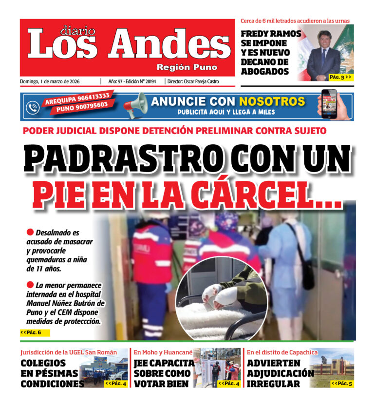 DIARIO LOS ANDES PUNO: 01/03/2026