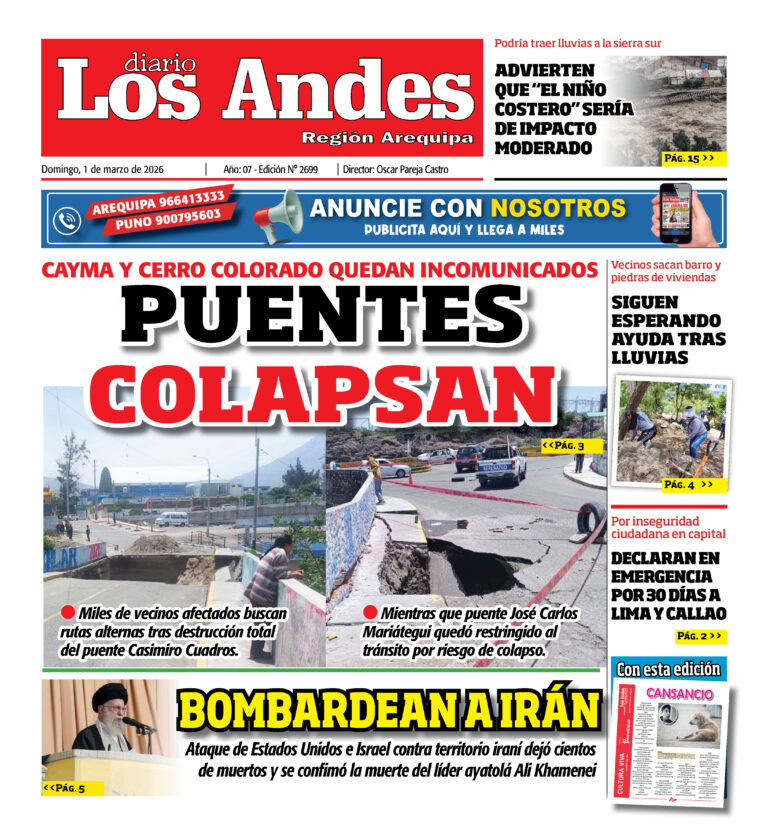 DIARIO LOS ANDES AREQUIPA: 01/03/2026