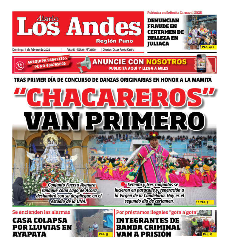 PUNO: Diario Los Andes 01/02/2026