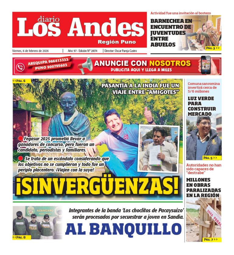 PUNO: Diario Los Andes 06/02/2026