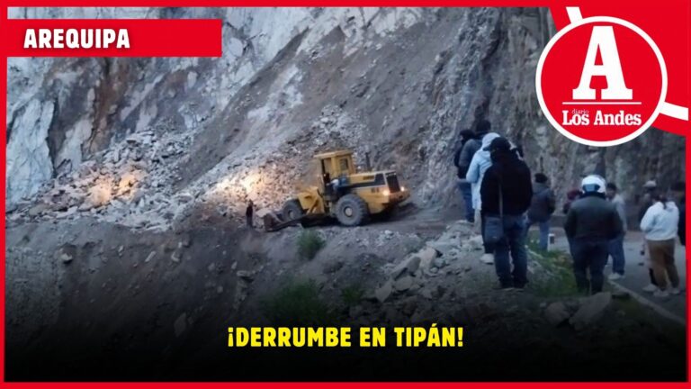 Arequipa: derrumbe en Tipán deja decenas de vehículos varados y tránsito restringido en Castilla