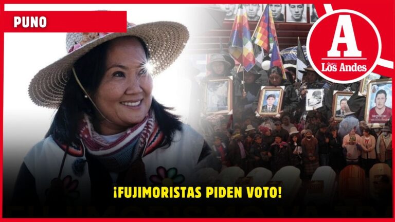 Política: últimos fujimoristas piden voto a puneños