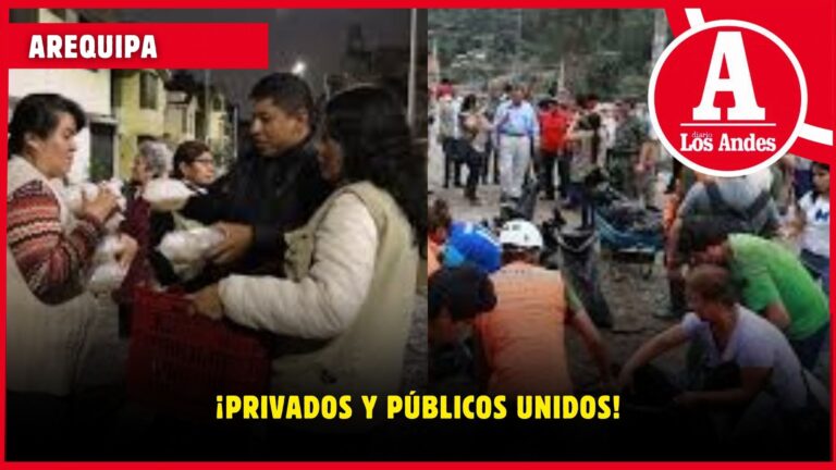 Arequipa: privados y civiles muestran solidaridad tras huaicos en la ciudad
