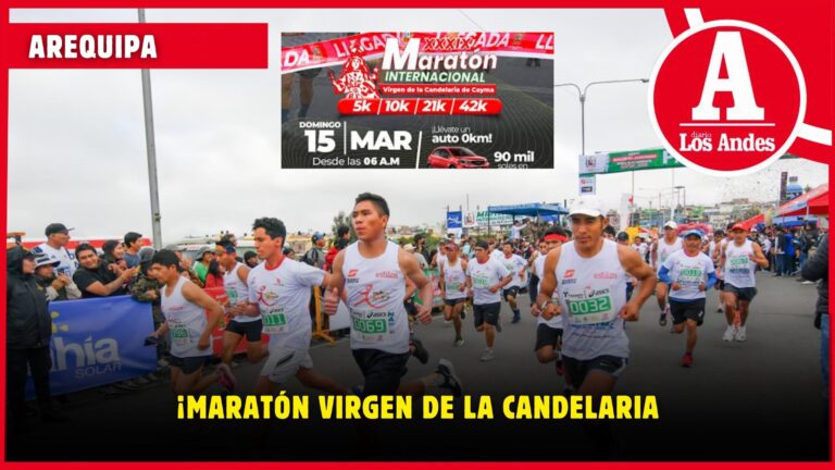 Arequipa: XXXIX Maratón internacional Virgen de la Candelaria el 15 de marzo en Cayma