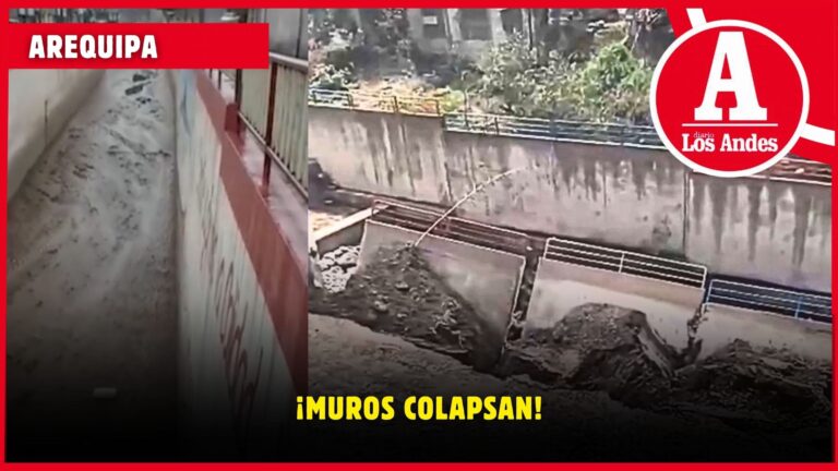 Arequipa: más muros de contención colapsan en Paucarpata