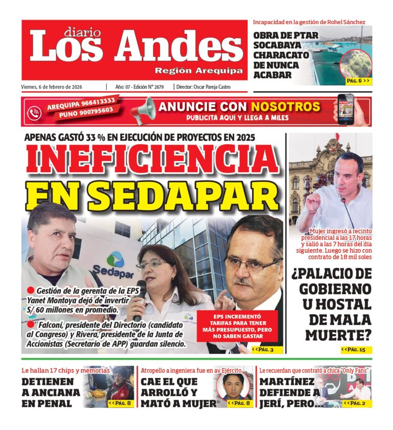 AREQUIPA: Diario Los Andes 06/02/2026