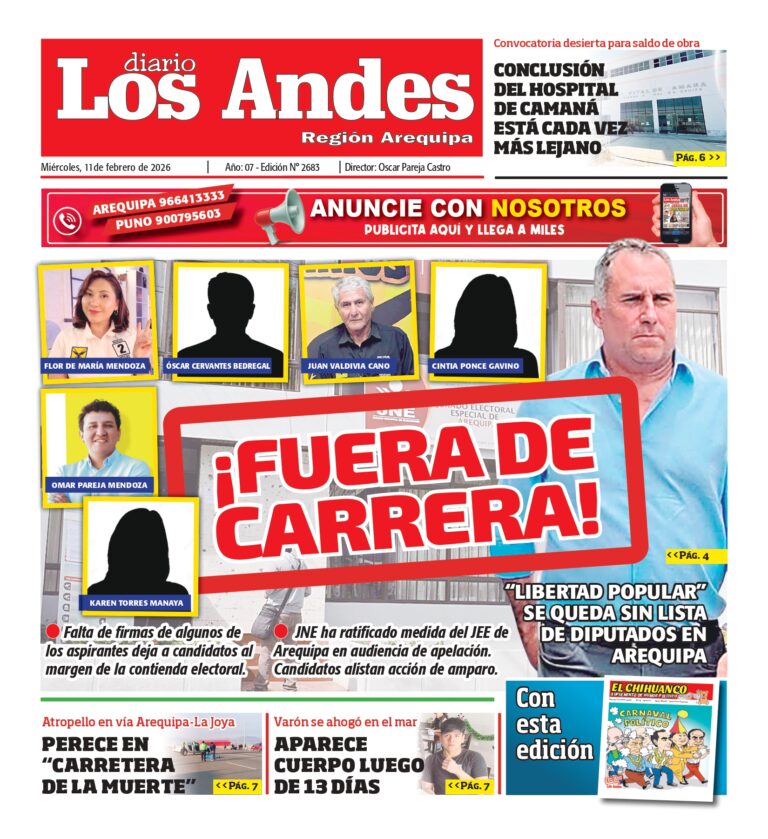 AREQUIPA: Diario Los Andes 11/02/2026