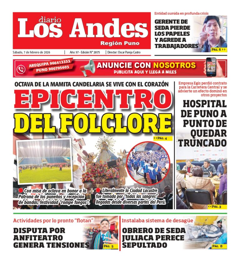 PUNO: Diario Los Andes 07/02/2026