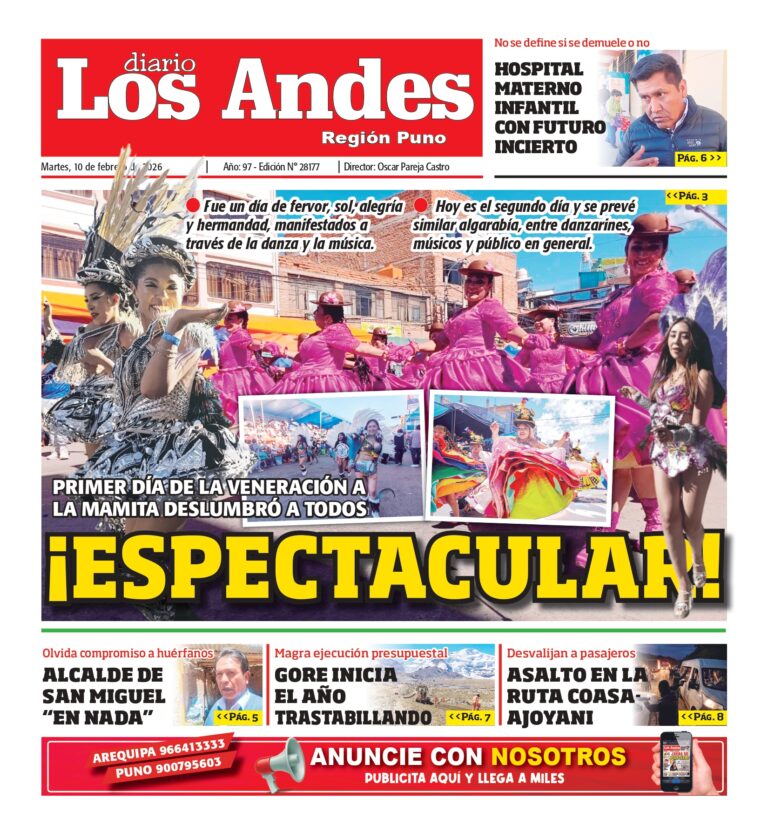 PUNO: Diario Los Andes 10/02/2026