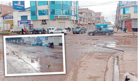 Puno: Asfaltado de víasa último momento