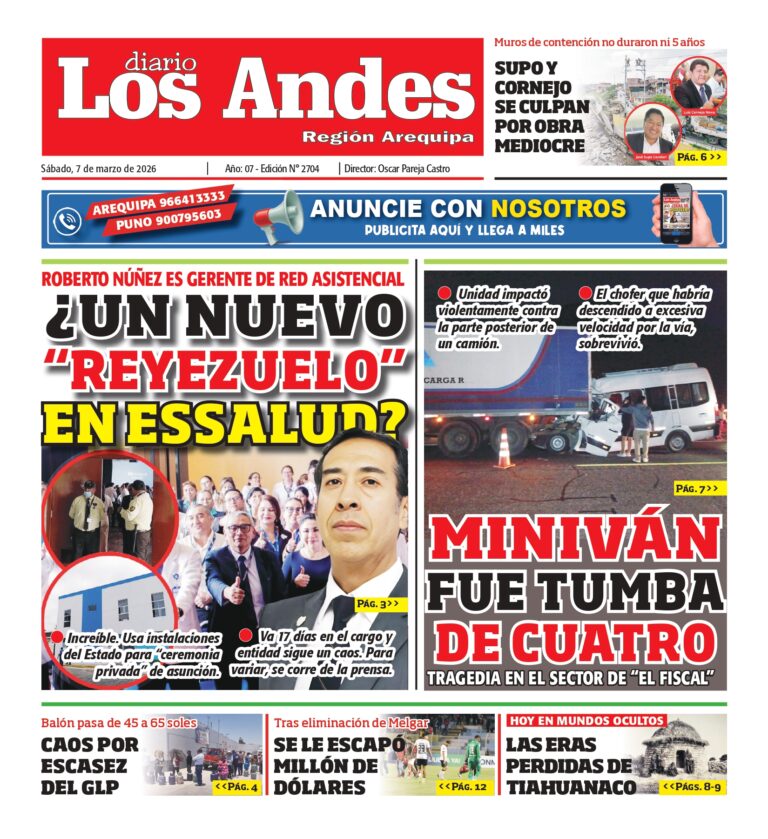 DIARIO LOS ANDES AREQUIPA: 07/03/2026