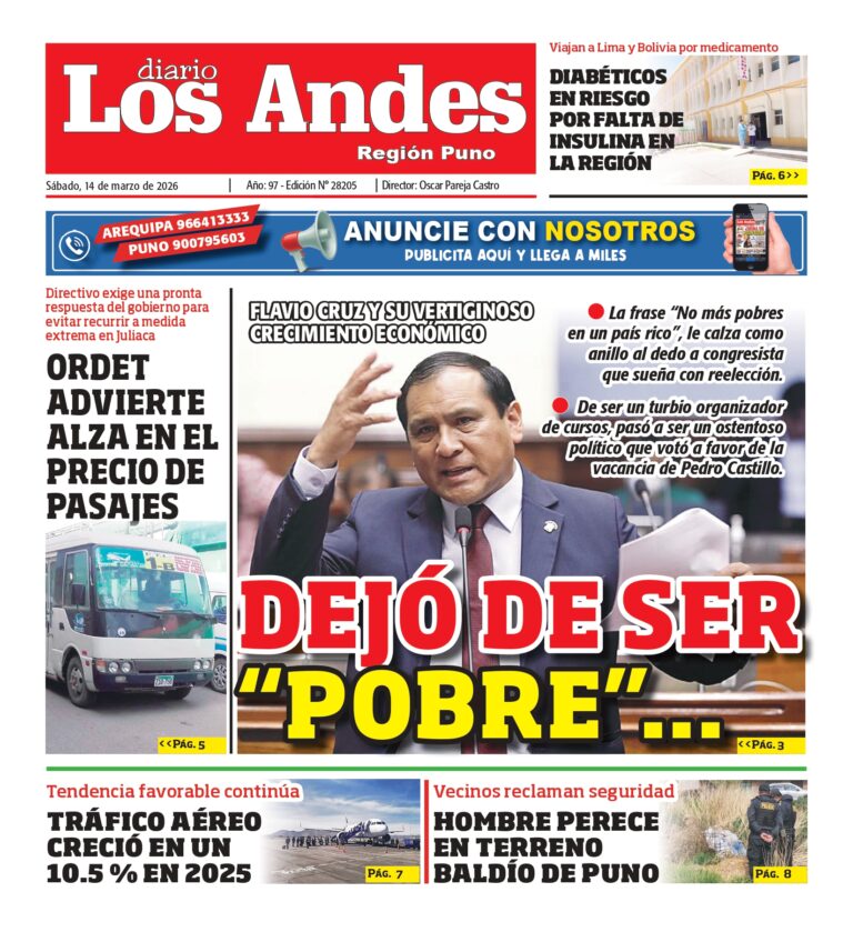DIARIO LOS ANDES PUNO: 14/03/2026
