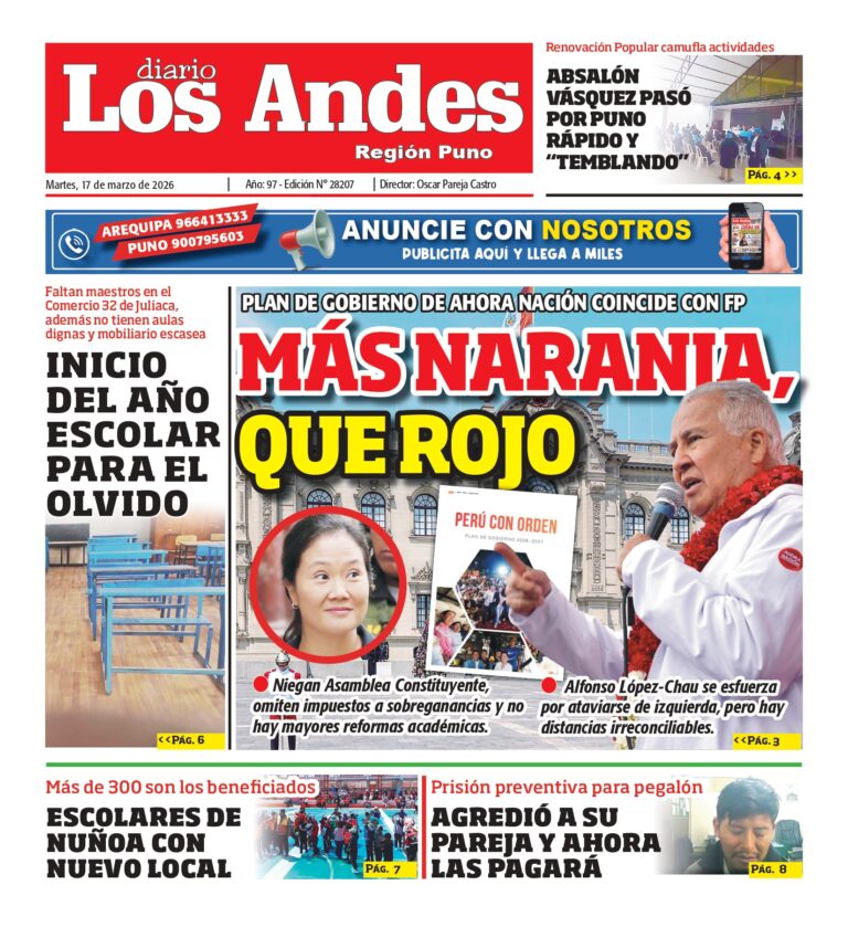 DIARIO LOS ANDES PUNO: 17/03/2026