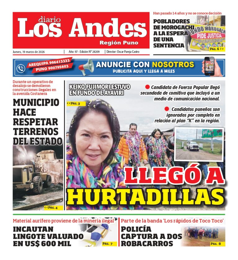 DIARIO LOS ANDES PUNO: 19/03/2026