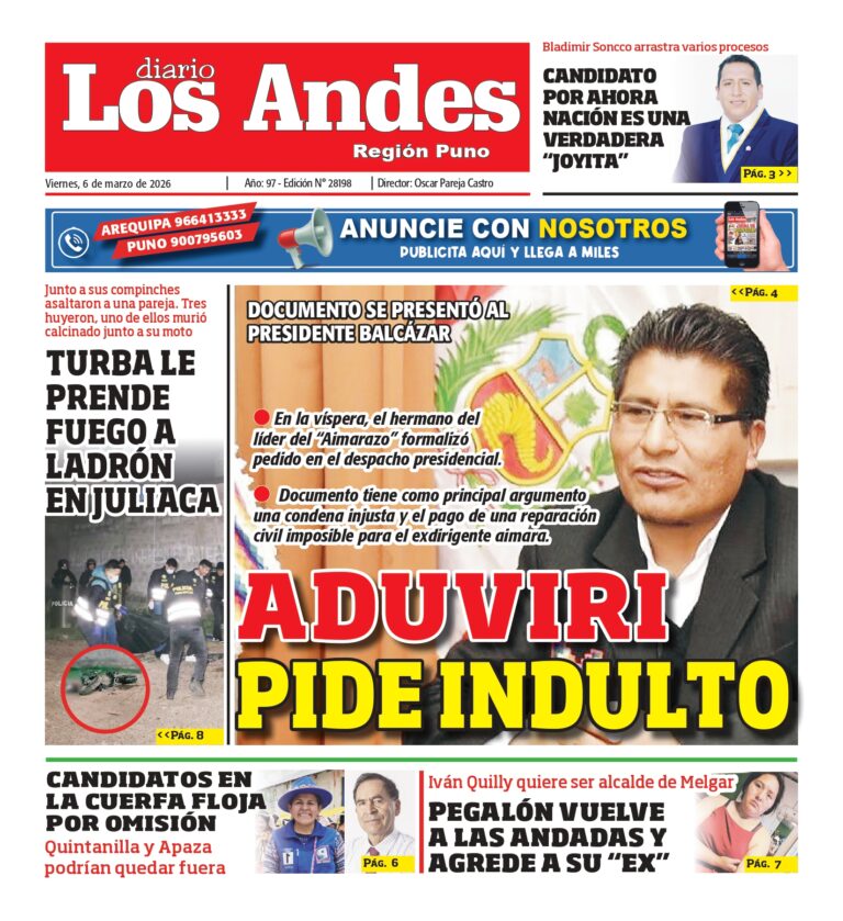 DIARIO LOS ANDES PUNO: 06/03/2026