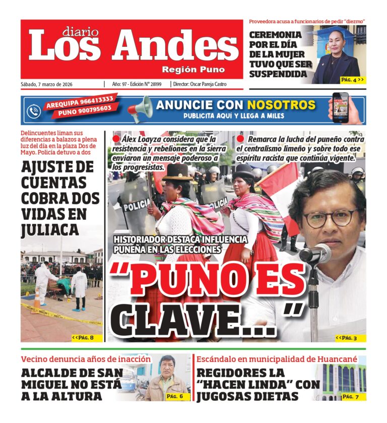 DIARIO LOS ANDES PUNO: 07/03/2026