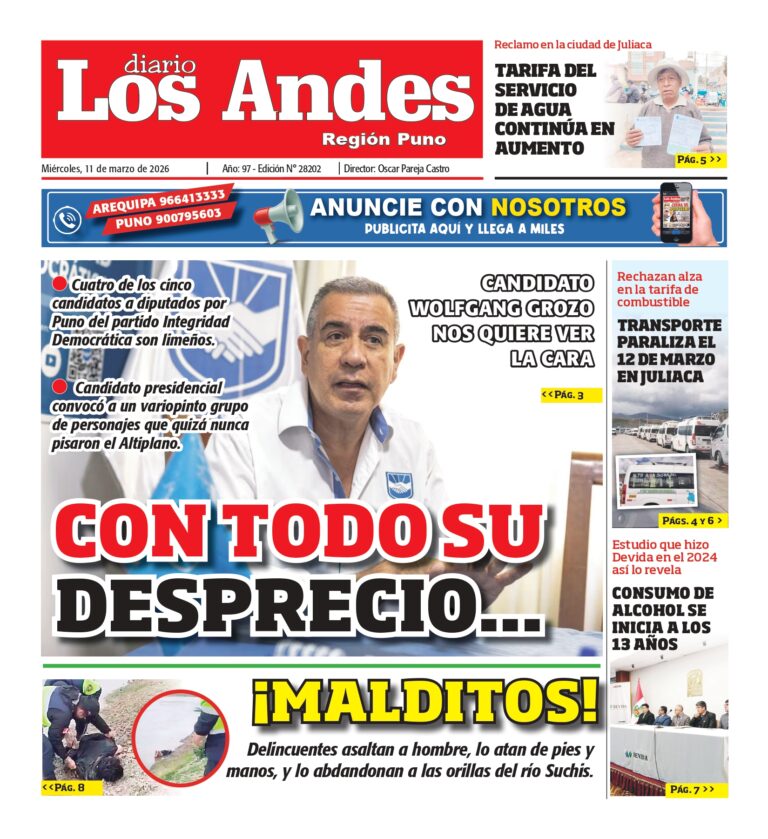 DIARIO LOS ANDES PUNO: 11/03/2026