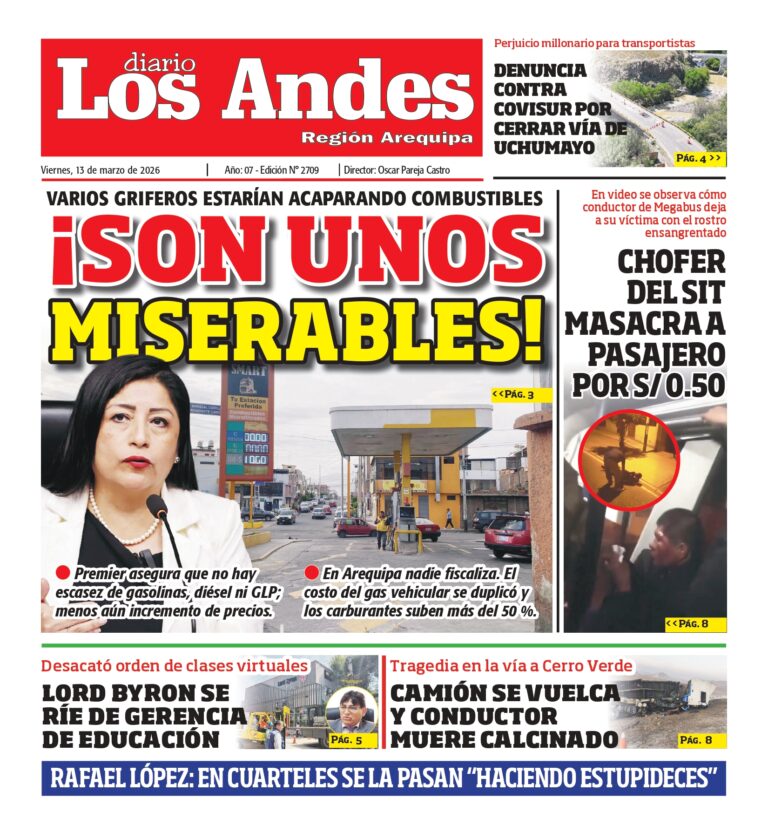 DIARIO LOS ANDES AREQUIPA: 13/03/2026