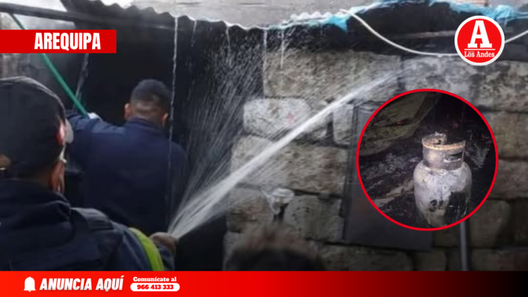 Explosión de balón de gas deja tres heridos en Paucarpata