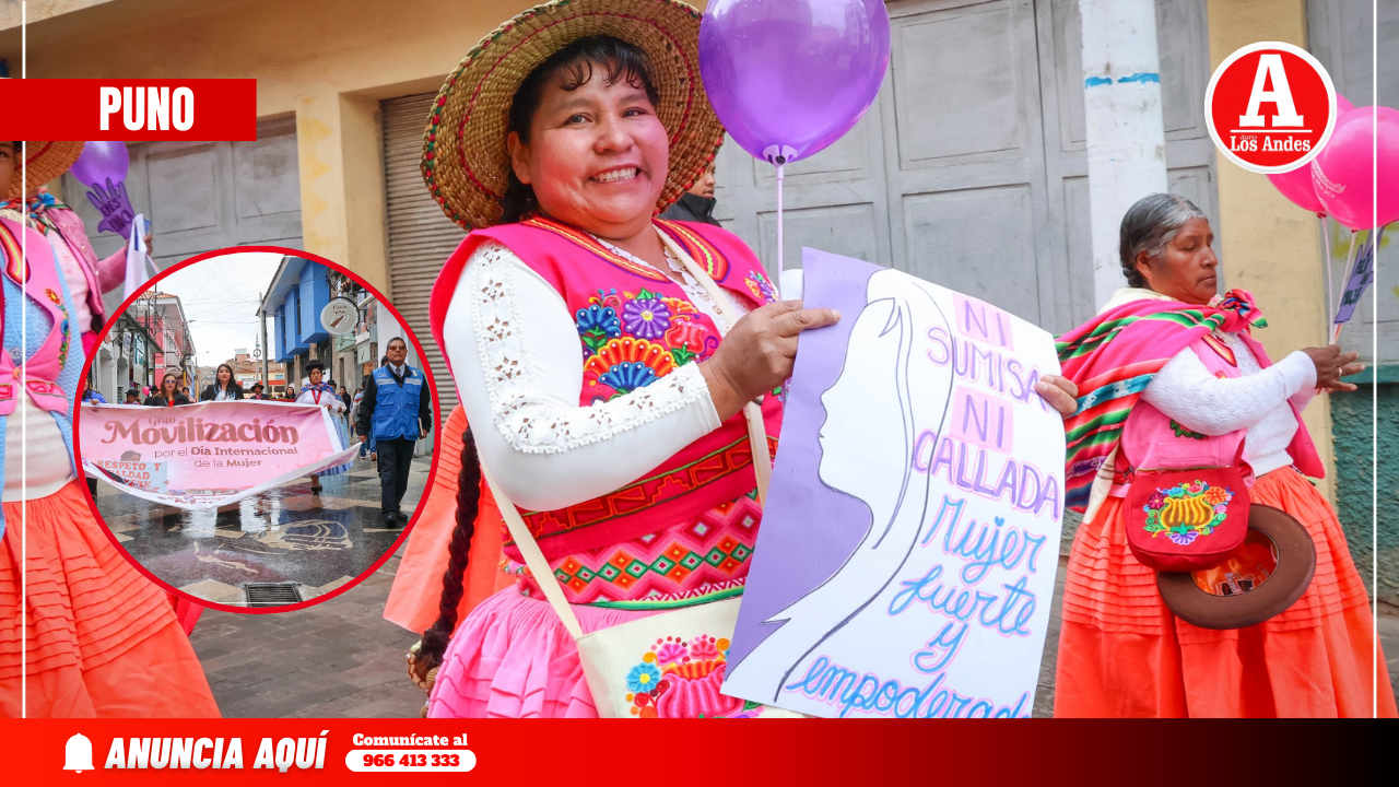 Puno marcha por igualdad en el Día Internacional de la Mujer - Diario ...