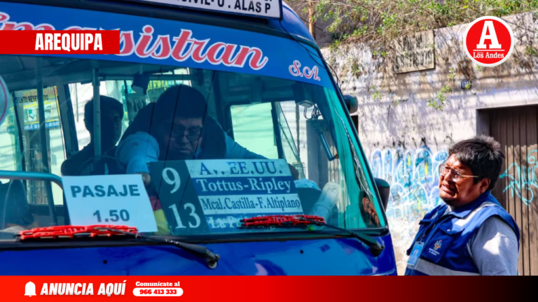 Detectan 80 buses con pasaje elevado en Arequipa