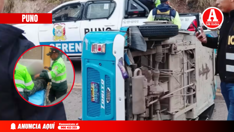 Choque de moto torito con un vehículo de Sutran deja dos heridos