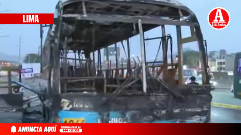 Conductor muere tras ataque incendiario a bus